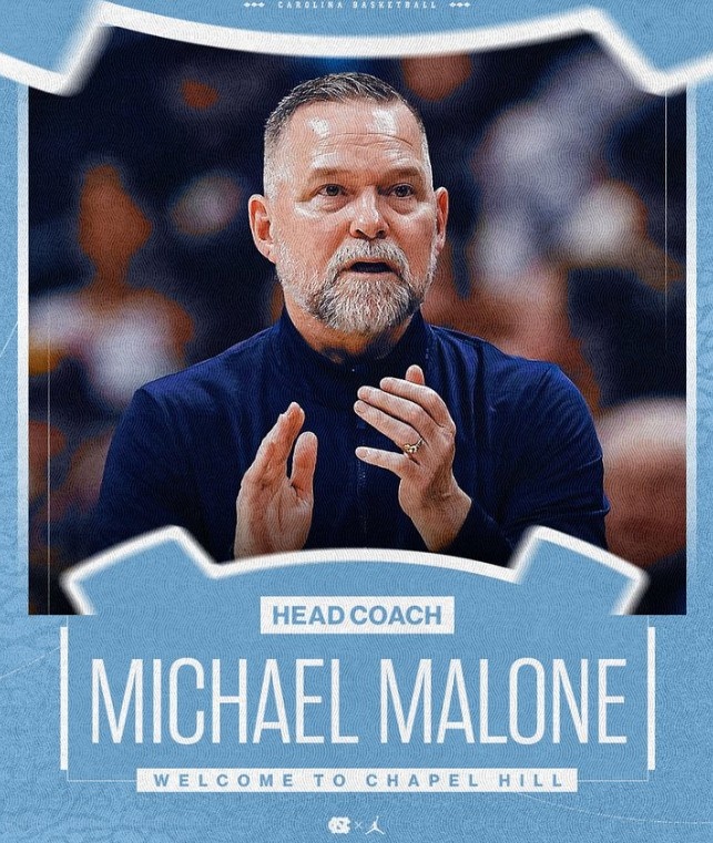 九游官网-6年5000万！北卡大学男篮官宣：正式聘用迈克·马龙担任主教练